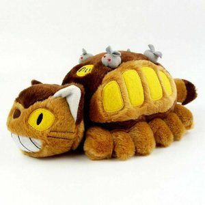 Studio Ghibli My Neighbor Totoro Cat Bus 12" Plush Toy Soft Stuffed Doll